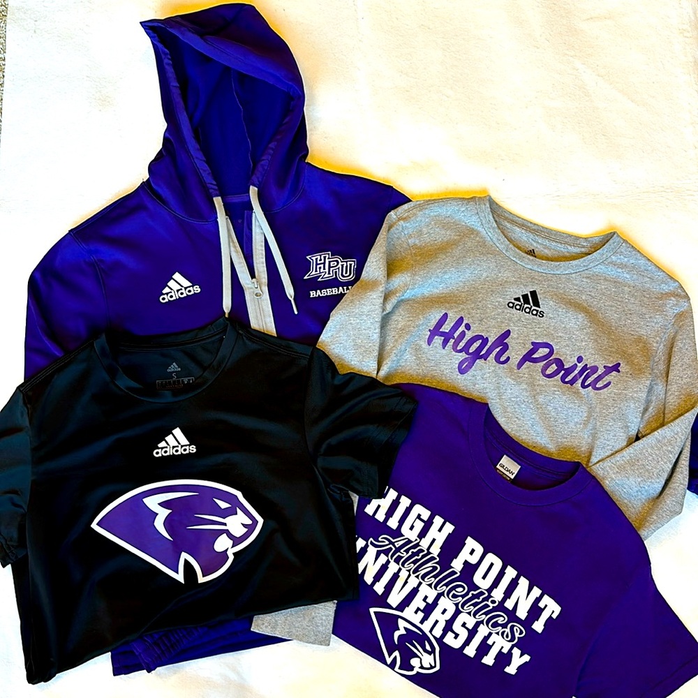 High Point University Women’s Jacket & 3 shirt bundle all size S